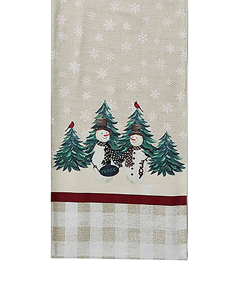 Avanti Country Snowman Polyester Runner, 14" x 72"