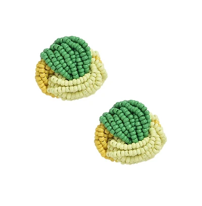Sohi Women's Knot Stud Earrings