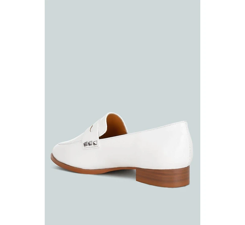 Rag & Co Patent Pleather Penny Loafers Women