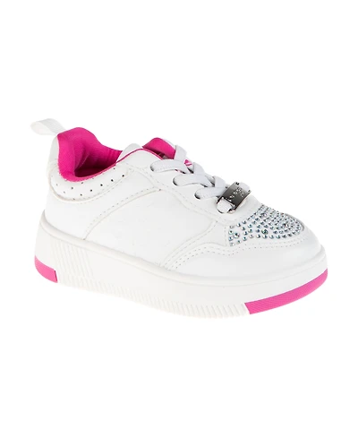 Bebe Toddler Girls Court Rhinestones Sneakers