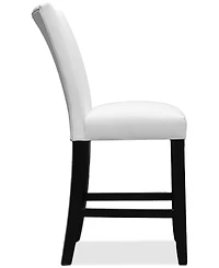 Kellet Faux Leather Counter Height Chair, Created for Macy's
