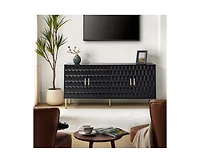 Hulala Home Kaletan Modern 63"Wide Sideboard with Adjustable Shelves