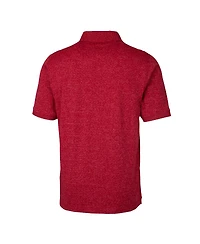 Cutter & Buck Men's Cardinal St. Louis Cardinals Advantage Space Dye Tri-Blend Polo