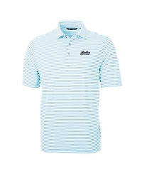 Cutter & Buck Men's Light Blue Ucf Knights Citronaut Virtue Eco Pique Stripe Polo