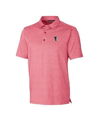 Cutter & Buck Men's Cardinal Atlanta Falcons Throwback Logo Forge Heathered Stretch Polo