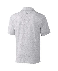 Cutter & Buck Men's Steel Ohio State Buckeyes Advantage Space Dye Tri-Blend Polo