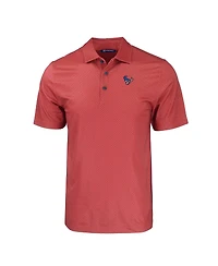 Cutter & Buck Men's Red Houston Texans Americana Pike Eco Tonal Geo Print Stretch Polo