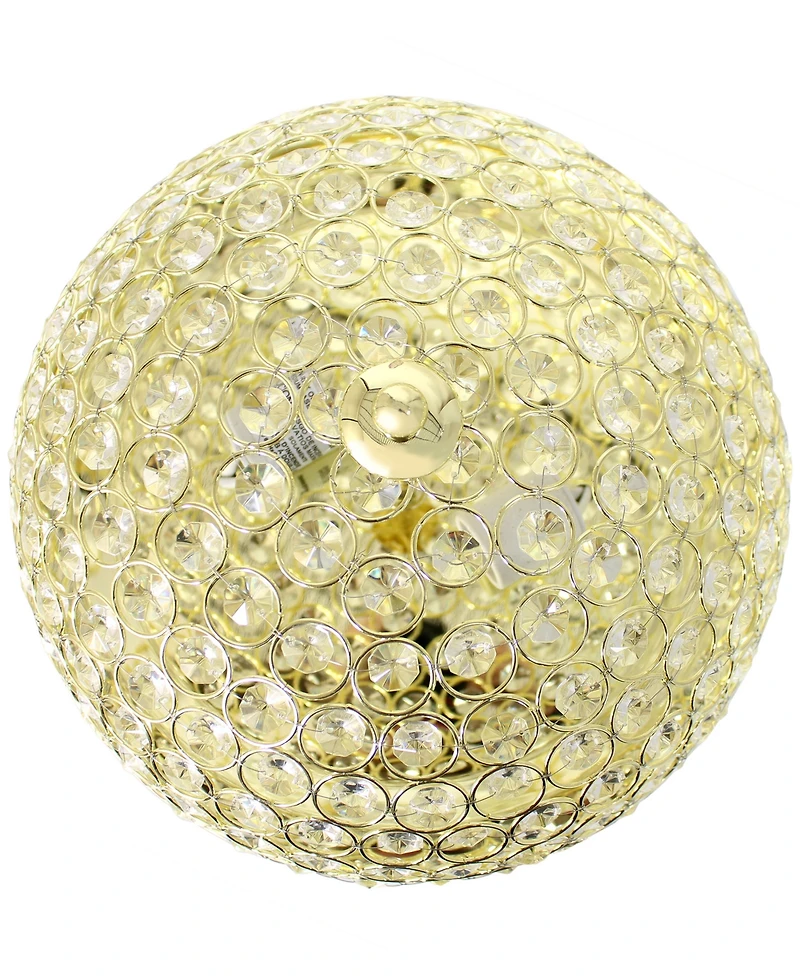 Lalia Home Crystal Glam 2 Light Ceiling Flush Mount, Pack of
