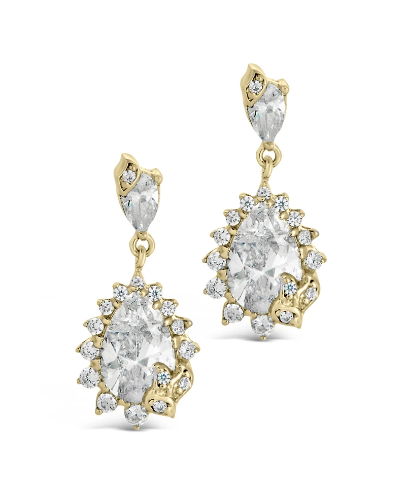 Sterling Forever Sienna Cubic Zirconia Statement Stud Earrings