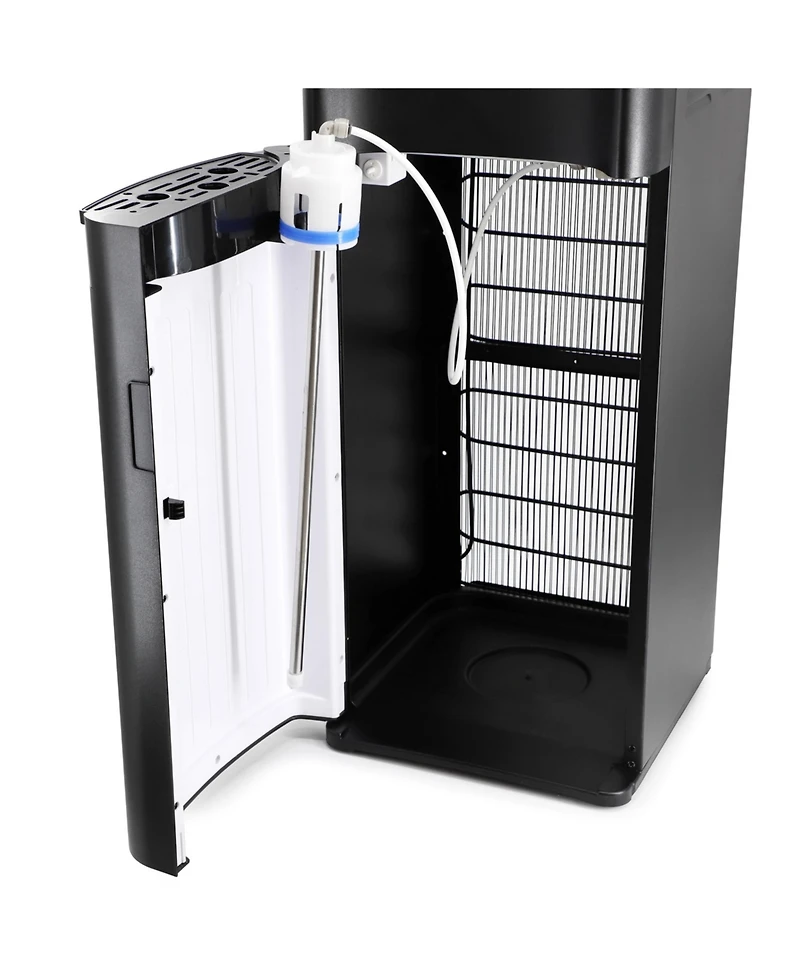 MegaChef Bottom Load Hot and Cold Water Dispenser in Black