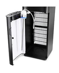 MegaChef Bottom Load Hot and Cold Water Dispenser in Black