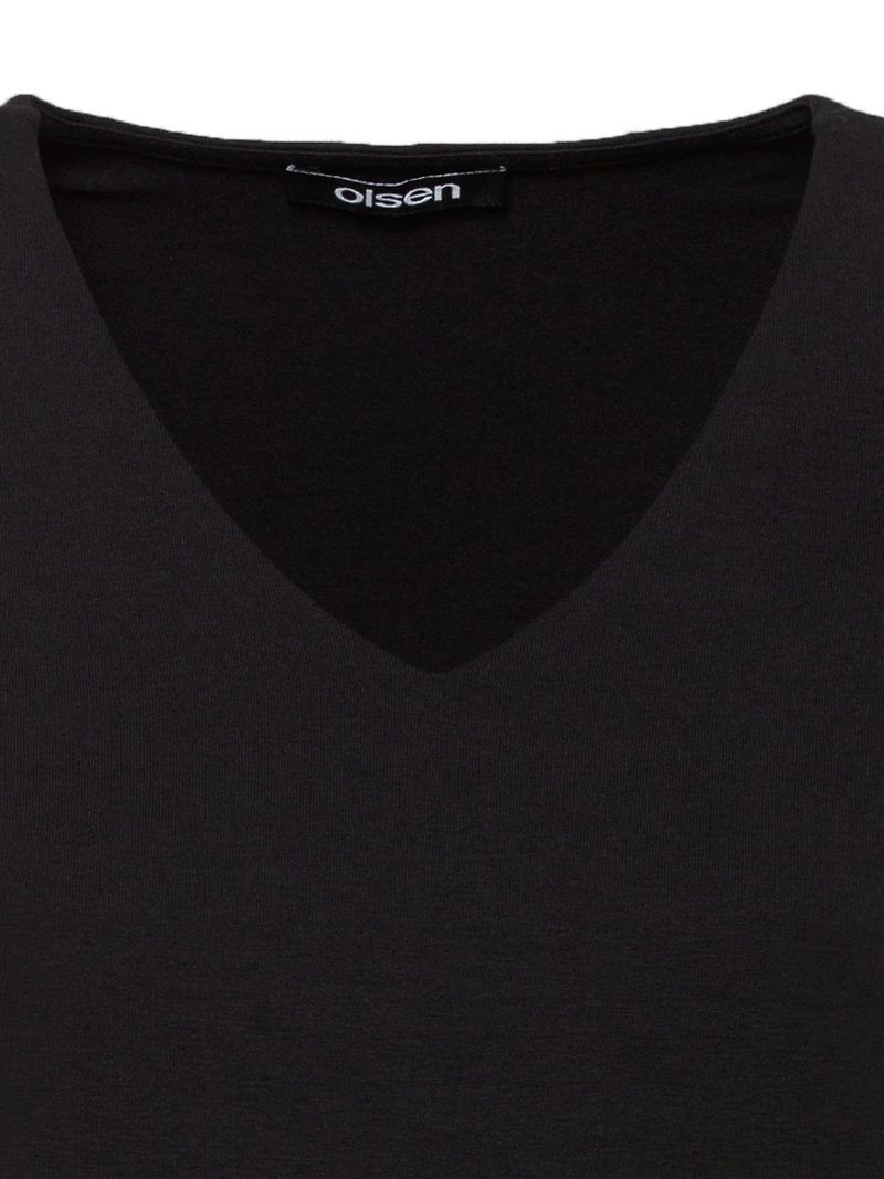 Olsen Women's 3/4 Sleeve V-Neck T-Shirt