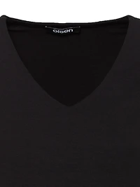 Olsen Women's 3/4 Sleeve V-Neck T-Shirt