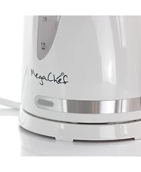 MegaChef 1.7 Quart Plastic Electric Tea Kettle- White