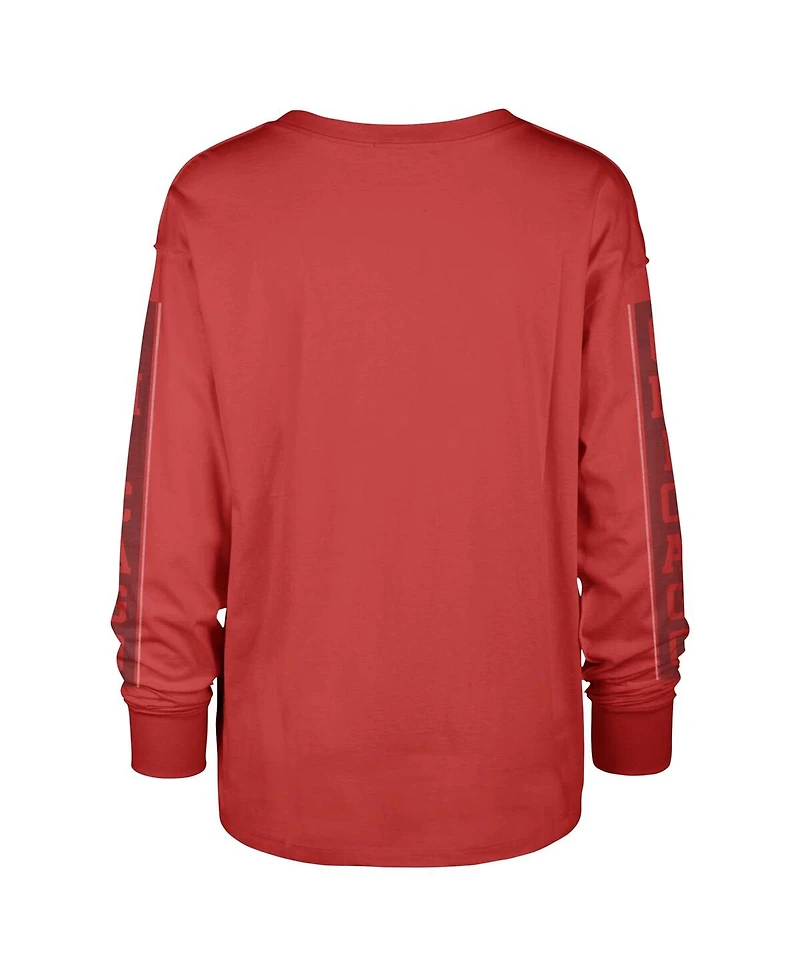 '47 Brand Women's Red Chicago Bulls Tomcat Long Sleeve T-Shirt