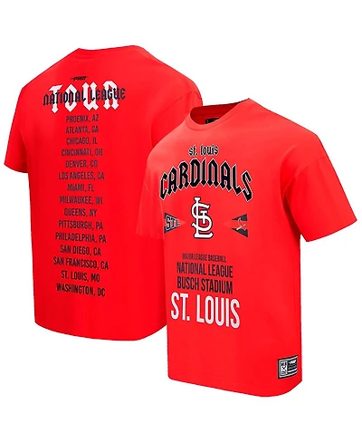 Pro Standard Men's Red St. Louis Cardinals Oversized City Tour T-Shirt