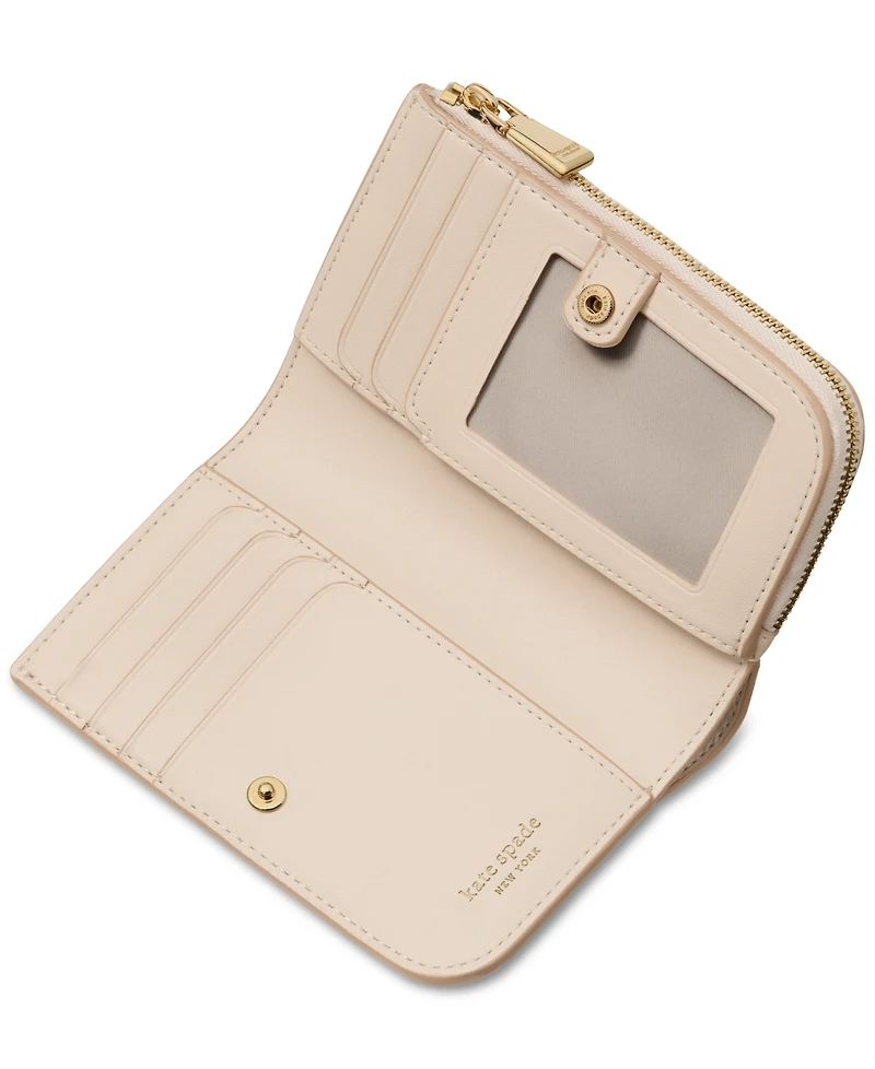 kate spade new york Deco Quilted Leather Compact Wallet