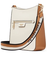 kate spade new york Hudson Colorblocked Pebbled Leather Small Messenger Crossbody