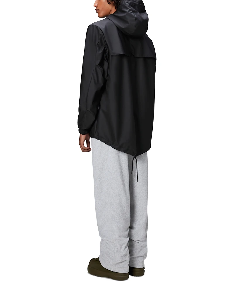 Rains Men's Essential Waterproof Hooded Full-Zip Rain Jacket
