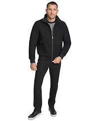 Calvin Klein Men's Wool Bomber Jacket With Knit Trim