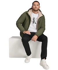 Calvin Klein Men's Ripstop Hooded Puffer Jacket