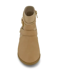 Kenneth Cole New York Little and Big Girls Ellen Zoey Western Ankle Boots