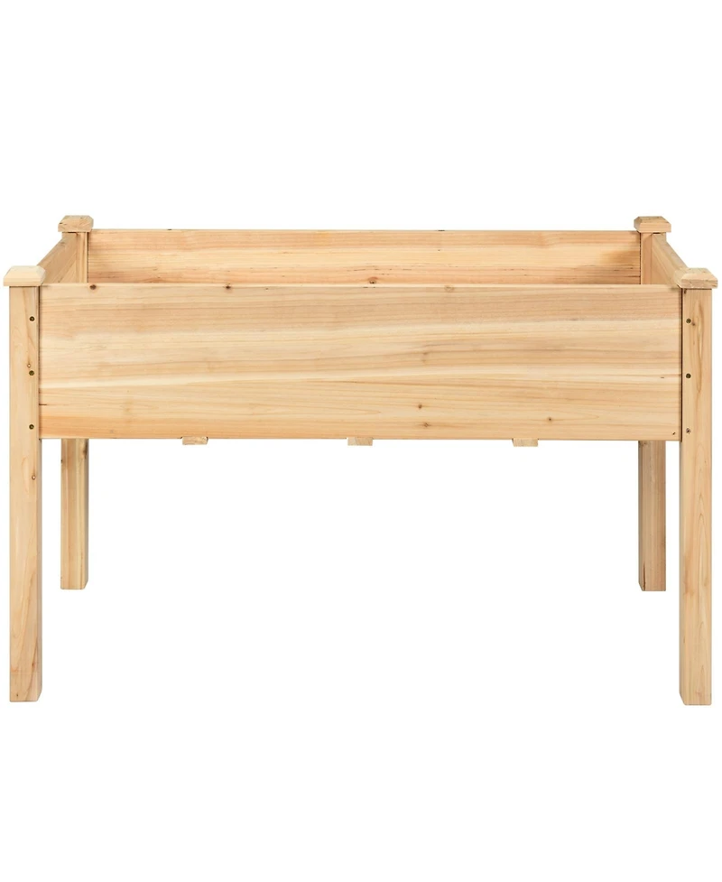 Wooden Raised Vegetable Garden Bed Elevated Grow Vegetable Planter