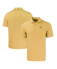 Cutter & Buck Men's Marquette Golden Eagles Forge Eco Double Stripe Stretch Polo