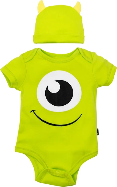 Monsters Inc. Baby Boys Pixar Toy Story Winnie the Pooh Bodysuit and Hat Set