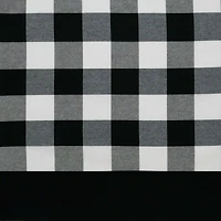 Kate Aurora Modern Farmhouse Buffalo Plaid Checkered Rod Pocket Window Valance Curtain