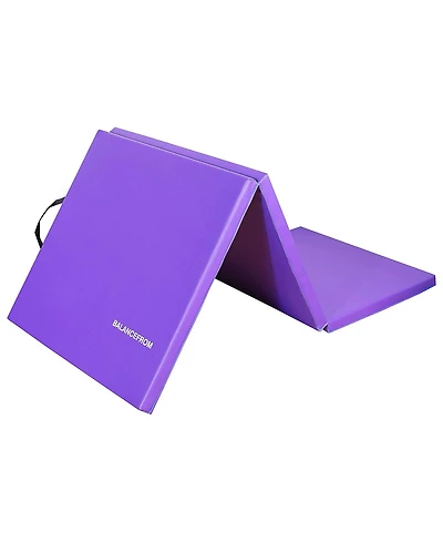BalanceFrom Fitness GoGym 6'x2'x1.5" Folding 3 Panel Exercise Gym Mat