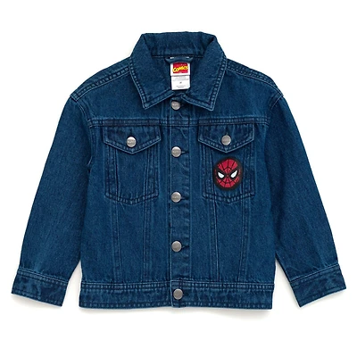 Avengers Boys Marvel Spider-Man Denim Jacket to