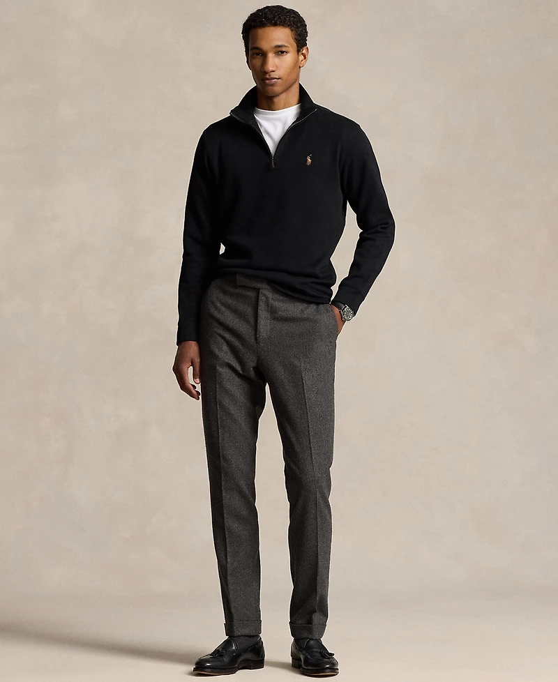 Polo Ralph Lauren Men's Estate-Rib Cotton Quarter-Zip Pullover