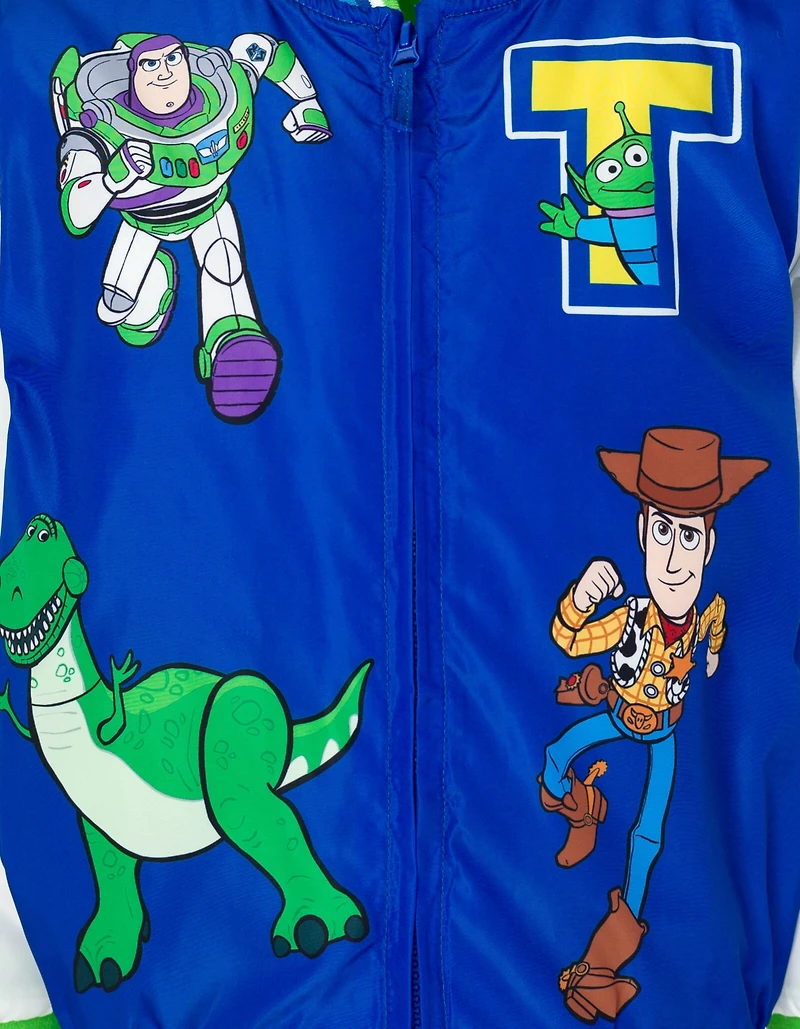 Toy Story Toddler Boys Cars Zip Up Varsity Bomber Jacket