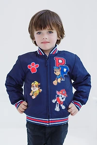 Paw Patrol Toddler Boys Varsity Zip Up Bomber Jacket