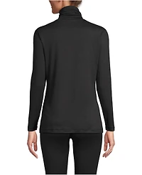 Lands' End Women's Baselayer Cozy Thermaskin Turtleneck Top