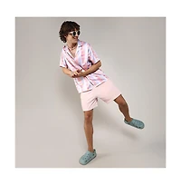 Men's Lavender & Pale Orange Relaxed Ombre Shirt