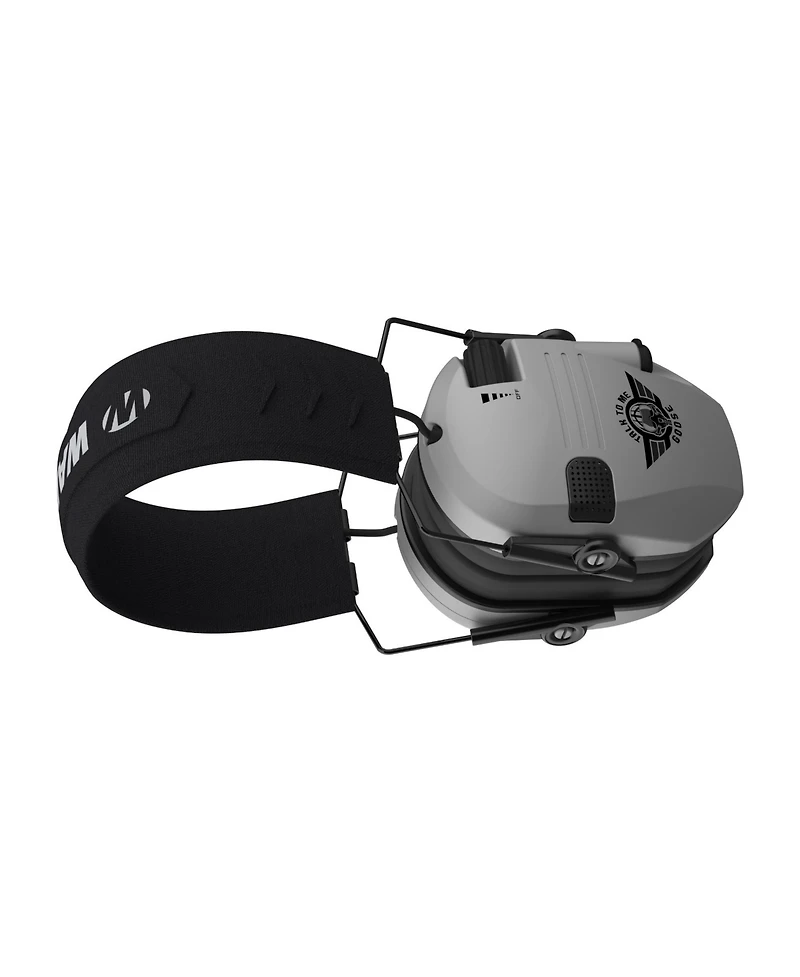 Walkers Razor Slim Electric Earcovers with Speakers (Talk To Me Goose Gray)