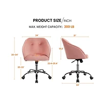 Yaheetech Modern Desk Chair Computer Chair for Home Office