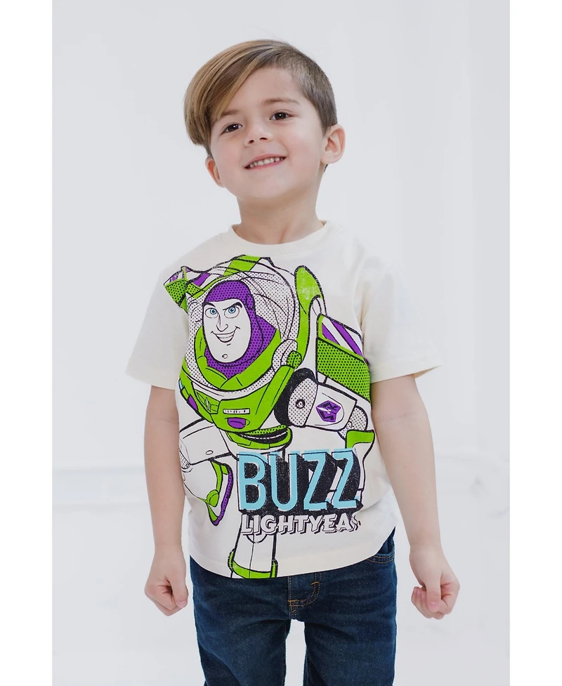 Disney Toddler Boys Mickey Mouse Toy Story Winnie the Pooh Cars Lion Guard Moana Luca Firebuds 2 Pack T-Shirts to