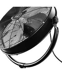 Vie Air 20 Inch Industrial 3 Speed Heavy Duty Powerful and Quiet Metal High Velocity 360 Degree Tilting Pedestal Drum Fan