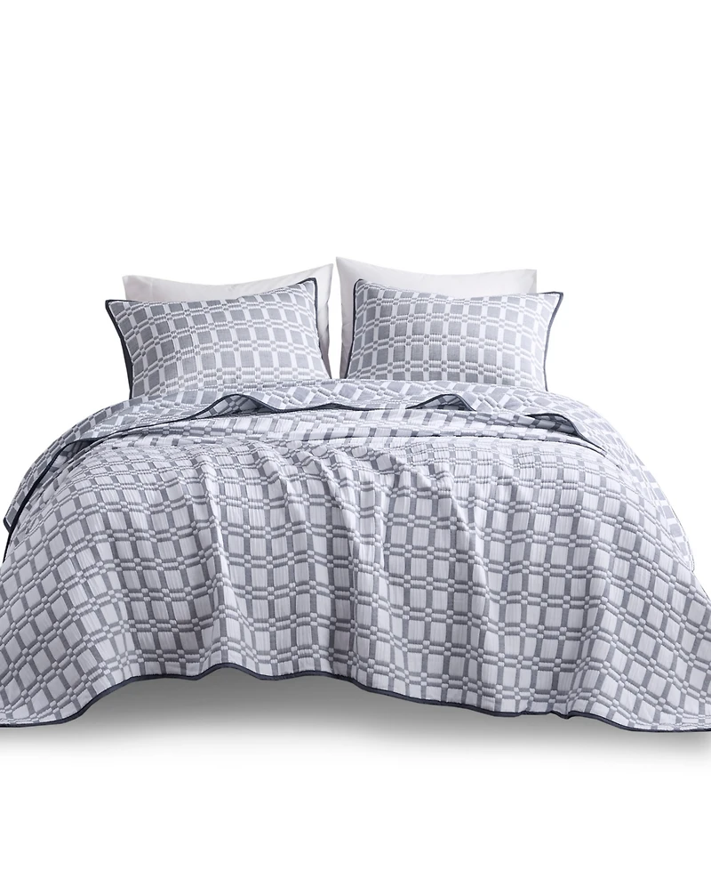Madison Park Harlow Reversible Matelasse 3-Pc. Coverlet Set, King/California King