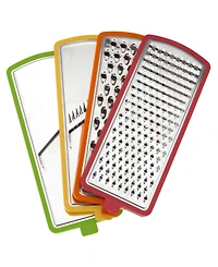 Good Cook Touch Mandoline Grater Set with 4 Stainless Steel Blade Inserts