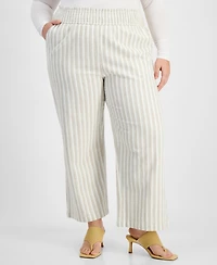 And Now This Trendy Plus Size Striped Pants, Exclusively at Macy's