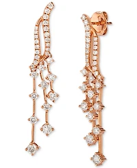 Le Vian Nude Diamond Dangling Drop Earrings (1 ct. t.w.) 14k Rose Gold