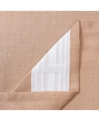 Chanasya Premium 2-Panel Faux Belgian Flax Textured Semi Sheer Curtains