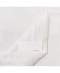 Chanasya Premium 2-Panel Faux Belgian Flax Textured Semi Sheer Curtains