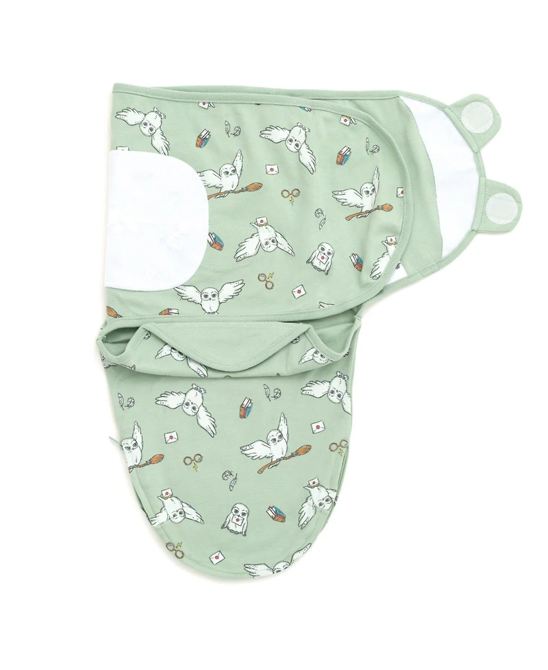 Harry Potter Baby Boys Hedwig Owl 3 Pack Swaddle Sacks Newborn to