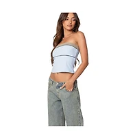 Edikted Womens Ciara Ribbed Tube Top