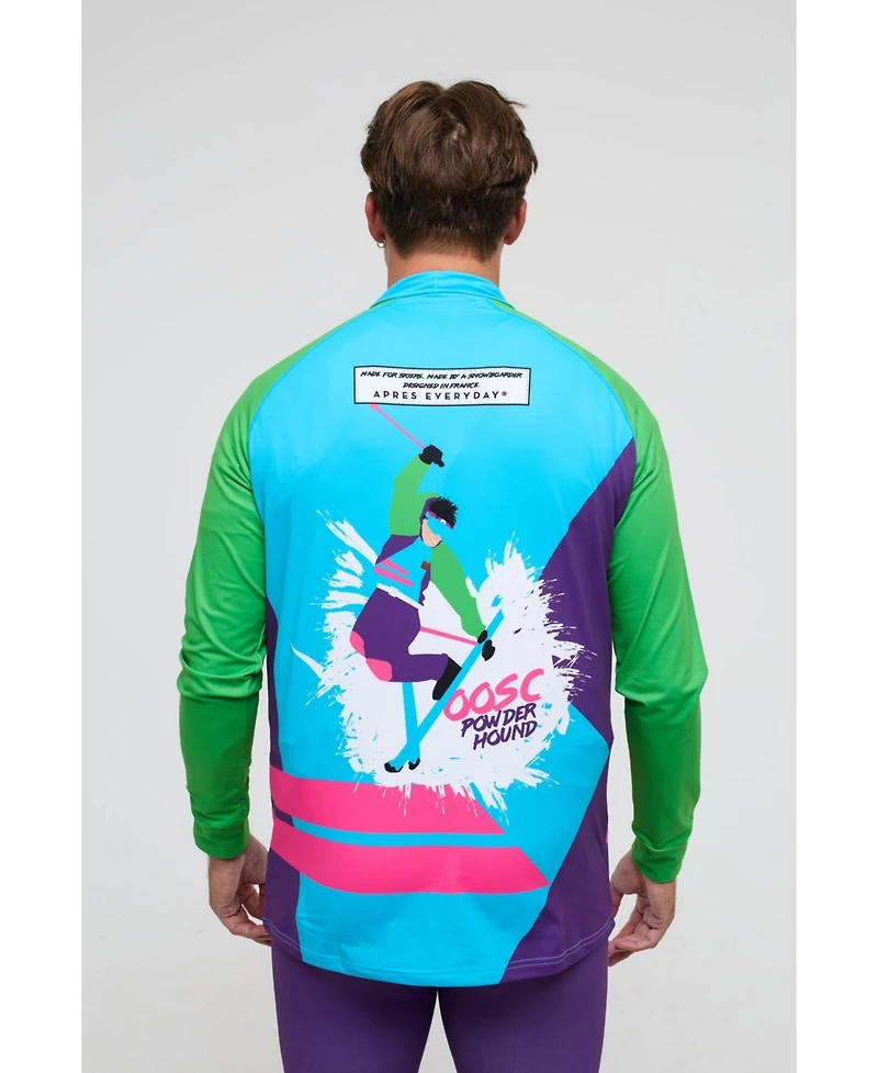 Oosc Men's Baselayer Top - Rainbow Road